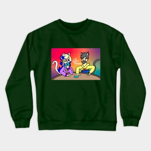 The Game Flames - Rainbow Background Crewneck Sweatshirt